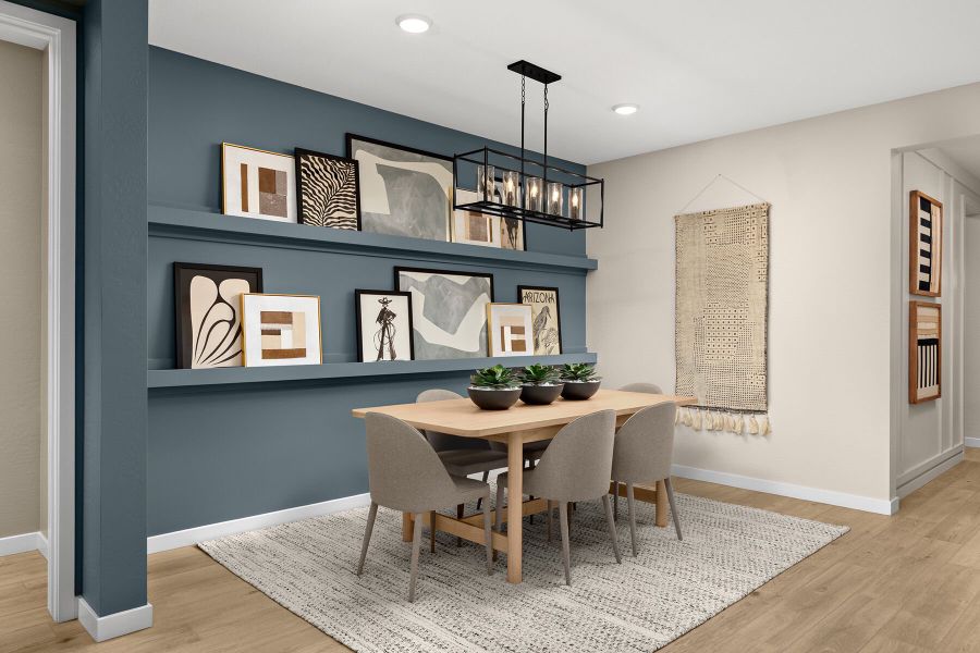 Representative furnished interior of a home built from the Copper by Mattamy Homes in Soleo, San Tan Valley (Image 9).