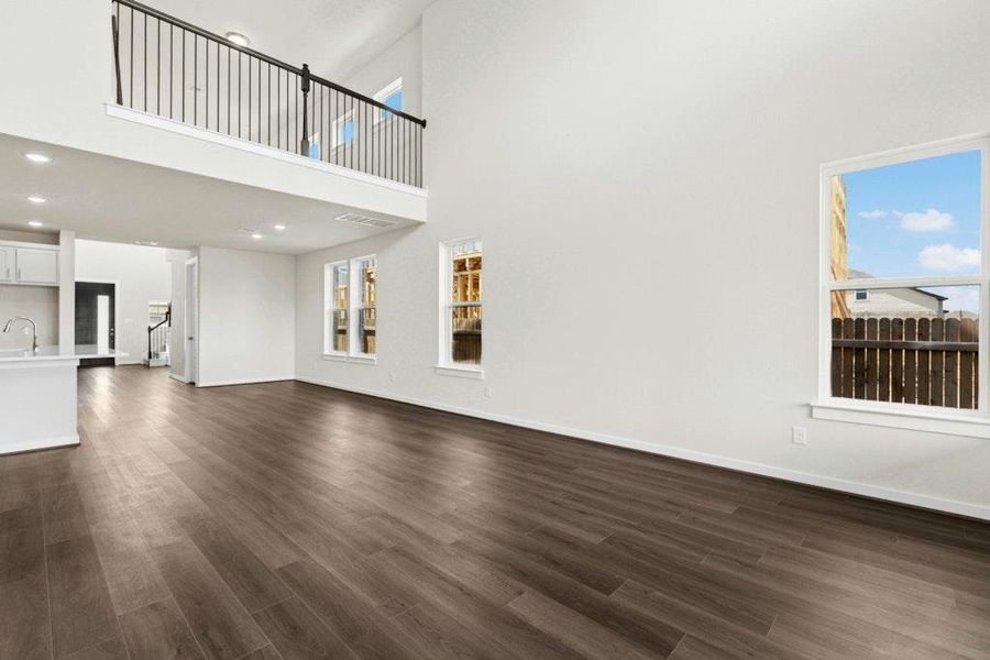 Spacious, unfurnished interior of a new home in Santa Rita Ranch, Liberty Hill (Image 27). Spacious, unfurnished interior of a new home in Santa Rita Ranch, Liberty Hill (Image 27).