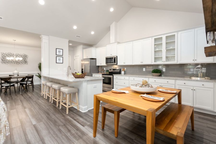 Representative furnished interior of a home built from the Essex by Keystone Homes NC in Weybridge, Burlington (Image 31).