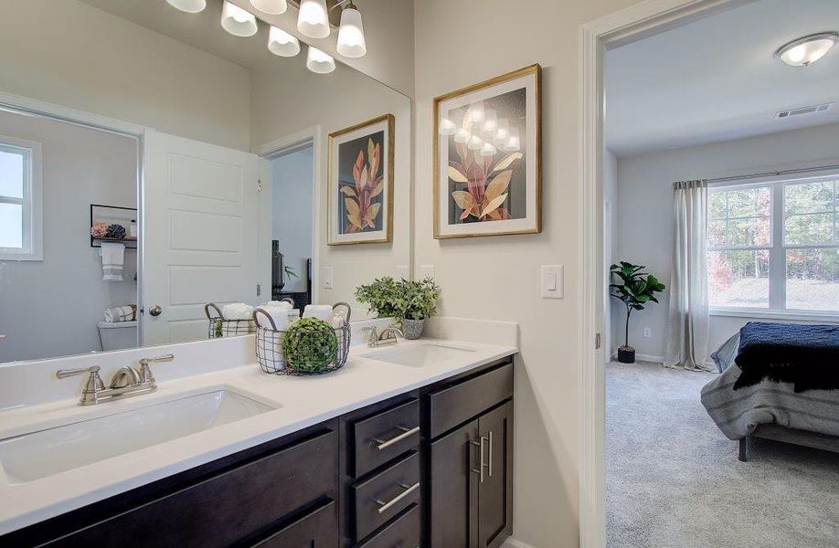 Furnished interior view inside a new home in Pinecrest Ridge, Dacula (Image 22).