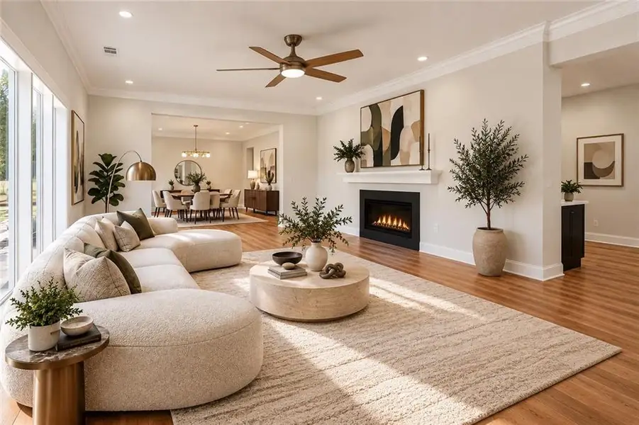 Furnished interior view inside a new home in , South Fulton (Image 13).