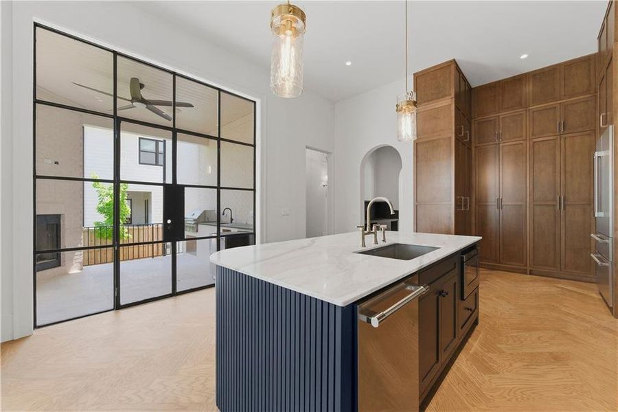 Furnished interior view inside a new home in , Atlanta (Image 9).