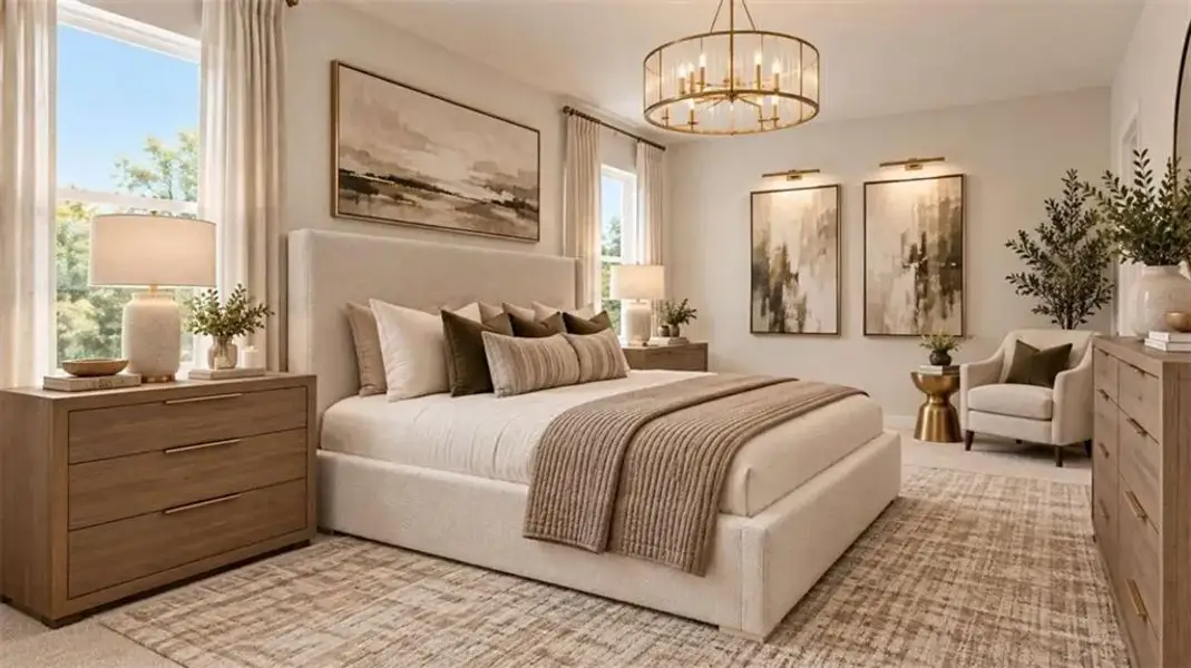 Furnished interior view inside a new home in , Marietta (Image 8). Furnished interior view inside a new home in , Marietta (Image 8).