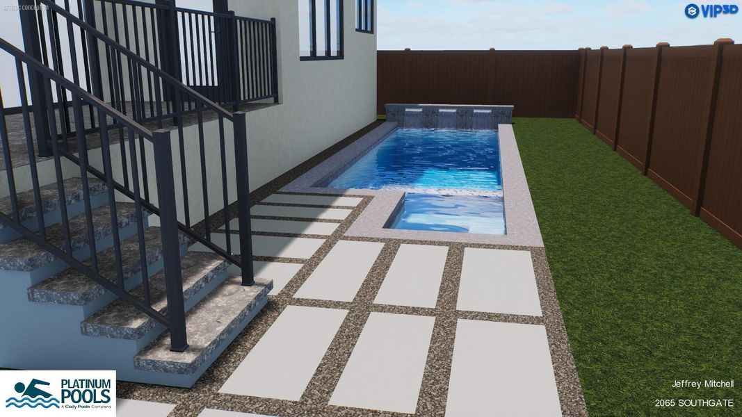 POTENTIAL POOL RENDERING by Platinum Pools POTENTIAL POOL RENDERING by Platinum Pools