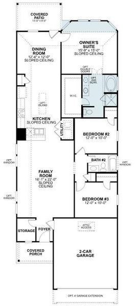 2D floor plan layout of this home in Lone Star Landing, Montgomery, TX (Image 3). 2D floor plan layout of this home in Lone Star Landing, Montgomery, TX (Image 3).
