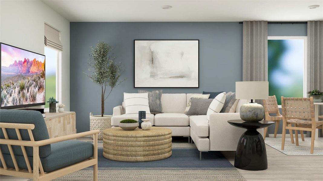 Furnished interior view inside a new home in Santa Fe Village, Cleveland (Image 4). Furnished interior view inside a new home in Santa Fe Village, Cleveland (Image 4).