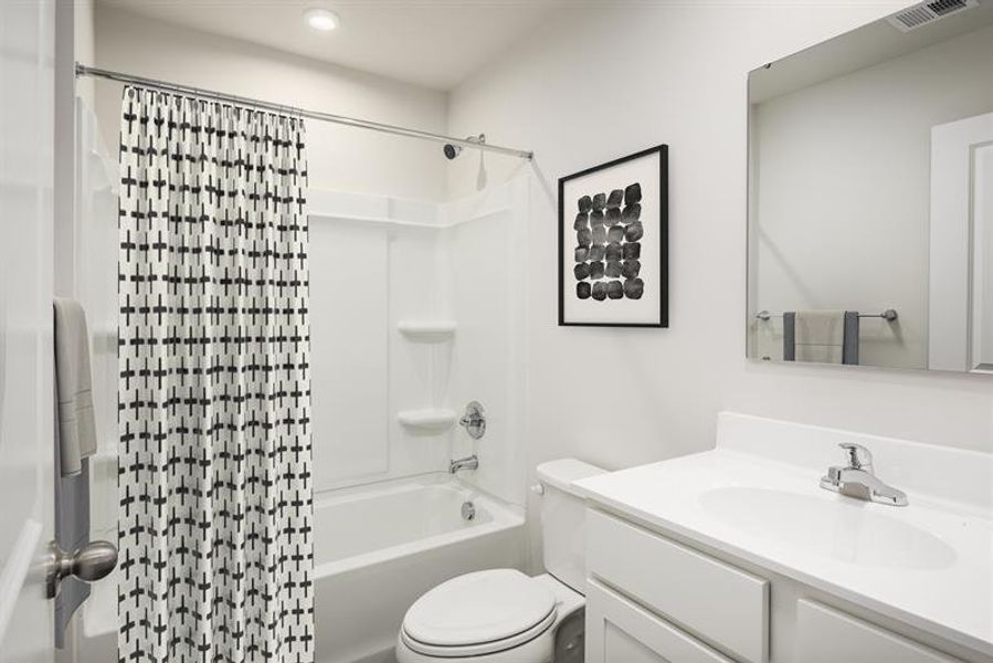 Representative furnished interior of a home built from the Dogwood by Ryan Homes in Riverside at Calhoun, Calhoun (Image 8).