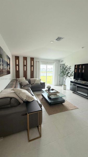 Furnished interior view inside a new home in , Fort Myers (Image 16). Furnished interior view inside a new home in , Fort Myers (Image 16).