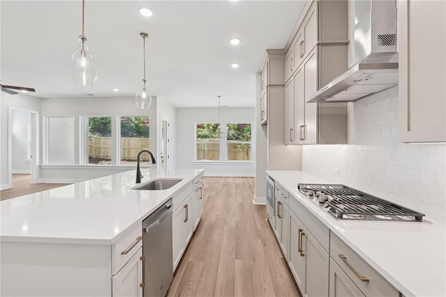 Furnished interior view inside a new home in Settingdown Farms, Cumming (Image 8).