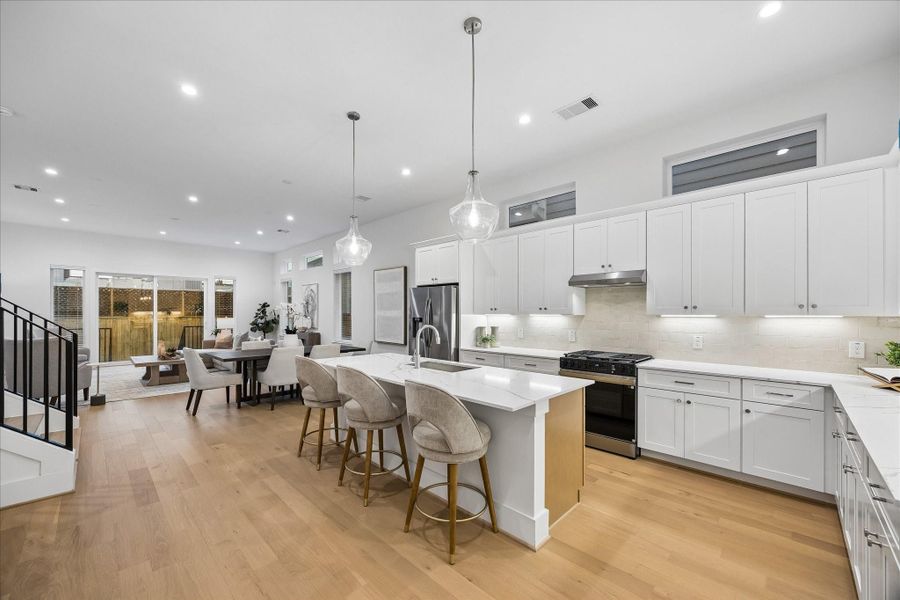 Furnished interior view inside a new home in West 21st Residences, Houston (Image 10).