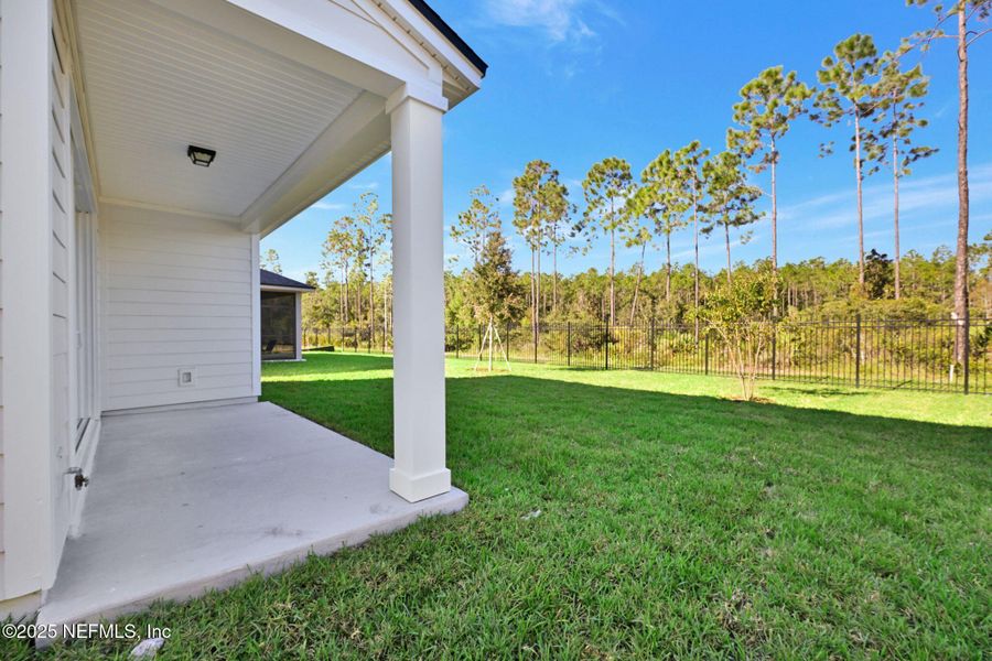 Exterior details and patio area of a home in Crosswinds at Nocatee, Ponte Vedra (Image 22).