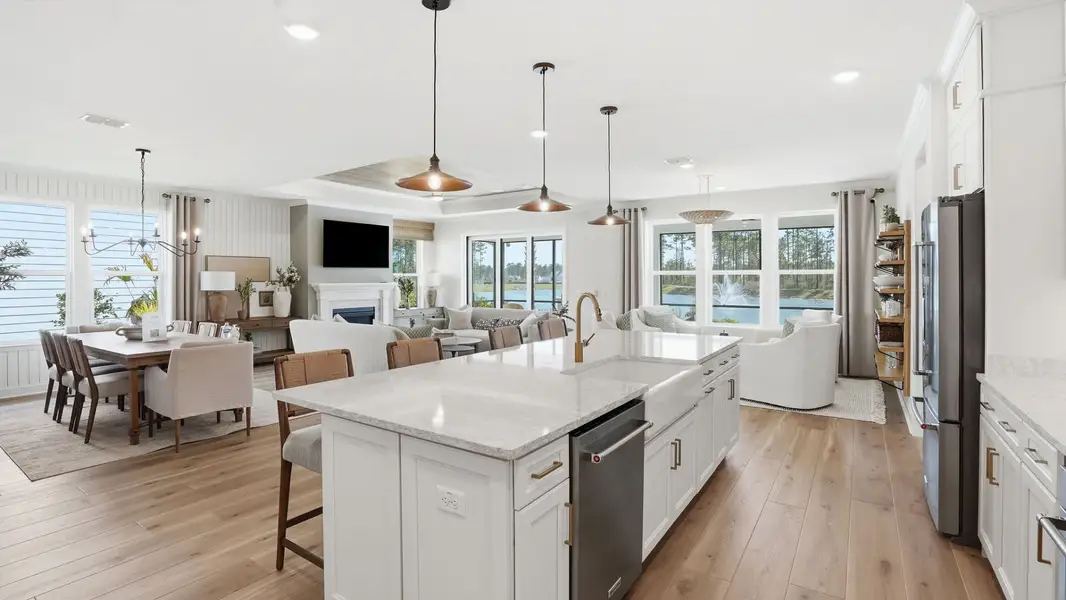 Representative furnished interior of a home built from the Renown by Del Webb in Del Webb Point Hope, Charleston (Image 6). Representative furnished interior of a home built from the Renown by Del Webb in Del Webb Point Hope, Charleston (Image 6).