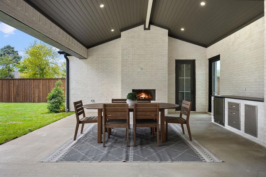 Exterior details and patio area of a home in , Dallas (Image 25). Exterior details and patio area of a home in , Dallas (Image 25).