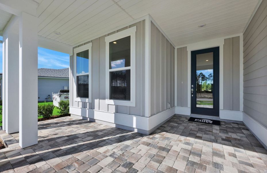 Representative exterior details of a home built from the Yorkshire by Pulte Homes in Westerly Park at Wildlight, Wildlight (Image 3).