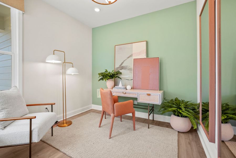 Representative furnished interior of a home built from the Compass by Del Webb in Del Webb Carolina Ridge, Midland (Image 18).