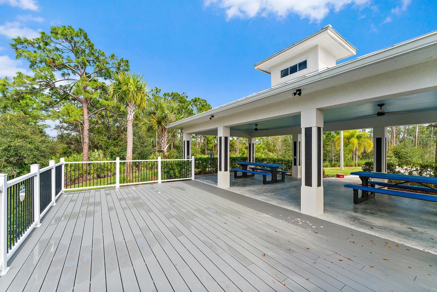 Exterior details and patio area of a home in Banyan Bay, Stuart (Image 34).