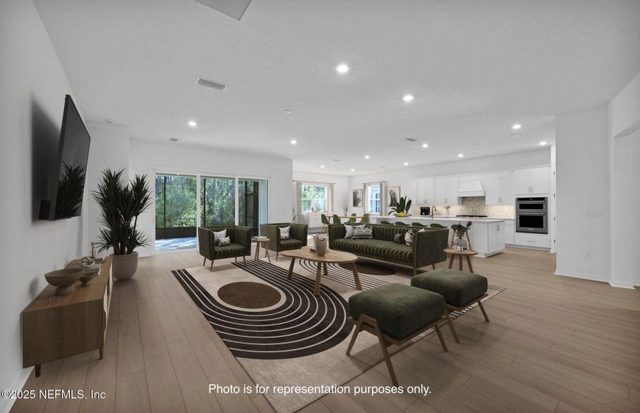 Furnished interior view inside a new home in Del Webb Nocatee, Ponte Vedra (Image 6).