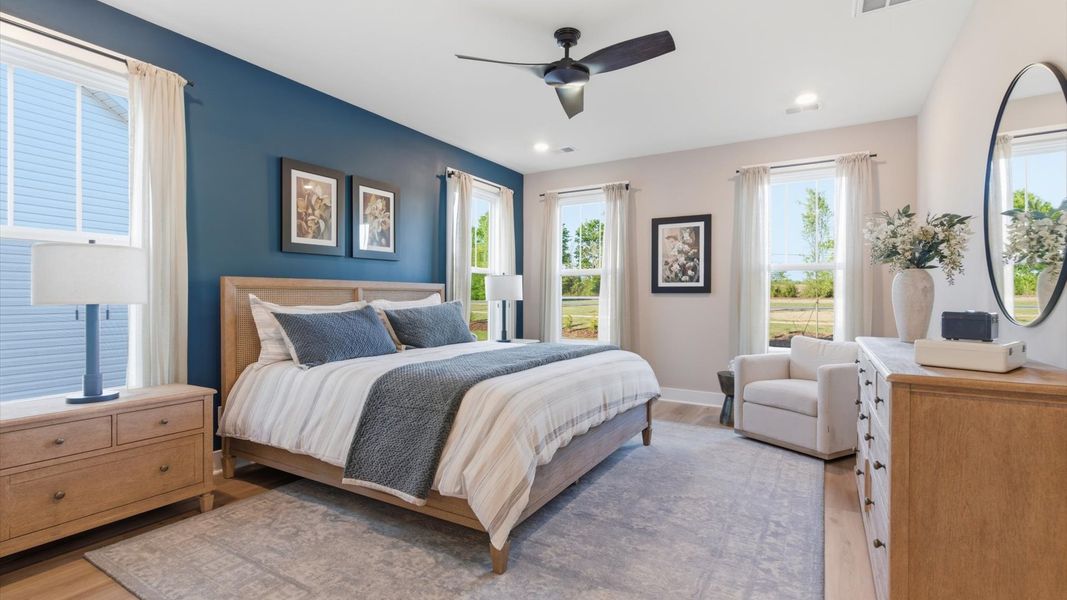 Representative furnished interior of a home built from the Cooper 3 by DRB Homes in Pelham Crossing Single Family Homes, Greenville (Image 27).