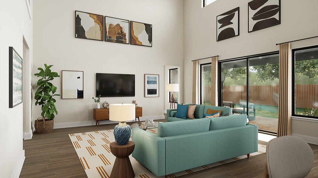 Representative furnished interior of a home built from the Altura by Tri Pointe Homes in Noven, Leander (Image 12). Representative furnished interior of a home built from the Altura by Tri Pointe Homes in Noven, Leander (Image 12).