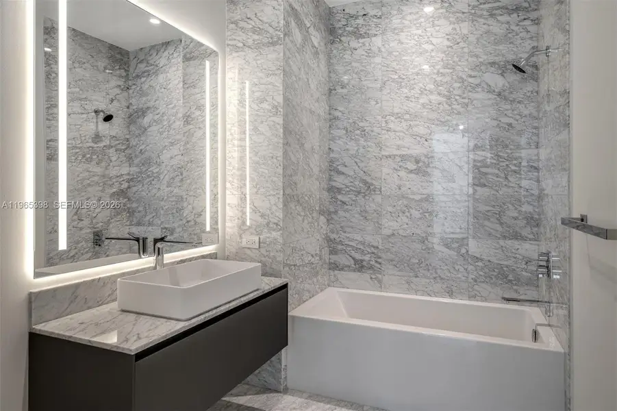 Furnished interior view inside a new home in , Miami (Image 5).