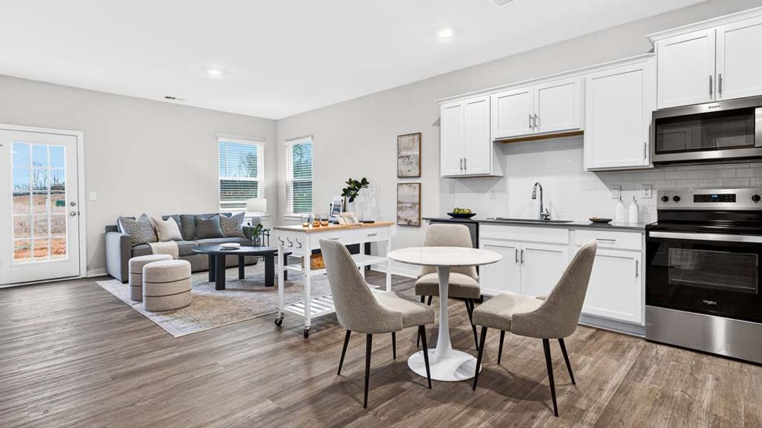 Furnished interior view inside a new home in The Hamptons at Hickory, Hickory (Image 2). Furnished interior view inside a new home in The Hamptons at Hickory, Hickory (Image 2).