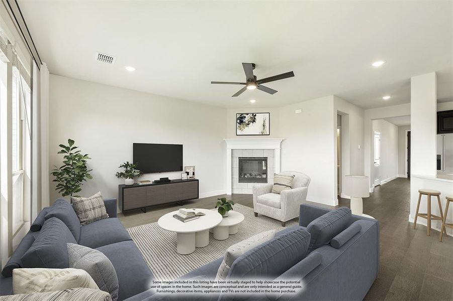 Furnished interior view inside a new home in Homestead at Daniel Farms Phase 2, DeSoto (Image 12). Furnished interior view inside a new home in Homestead at Daniel Farms Phase 2, DeSoto (Image 12).