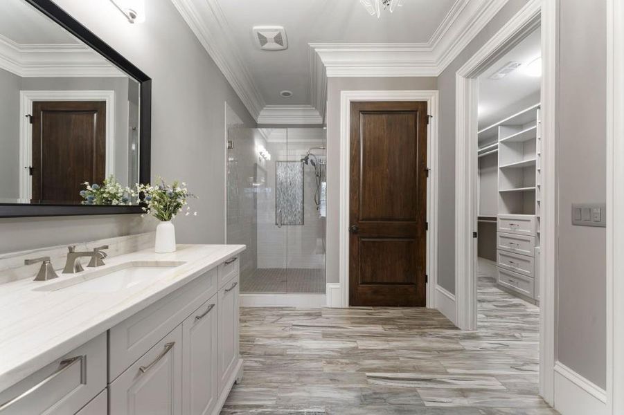 Furnished interior view inside a new home in , Johns Creek (Image 38).