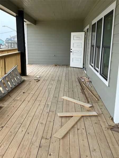 Front deck
