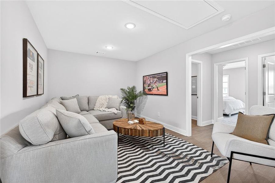 Furnished interior view inside a new home in , Suwanee (Image 15).