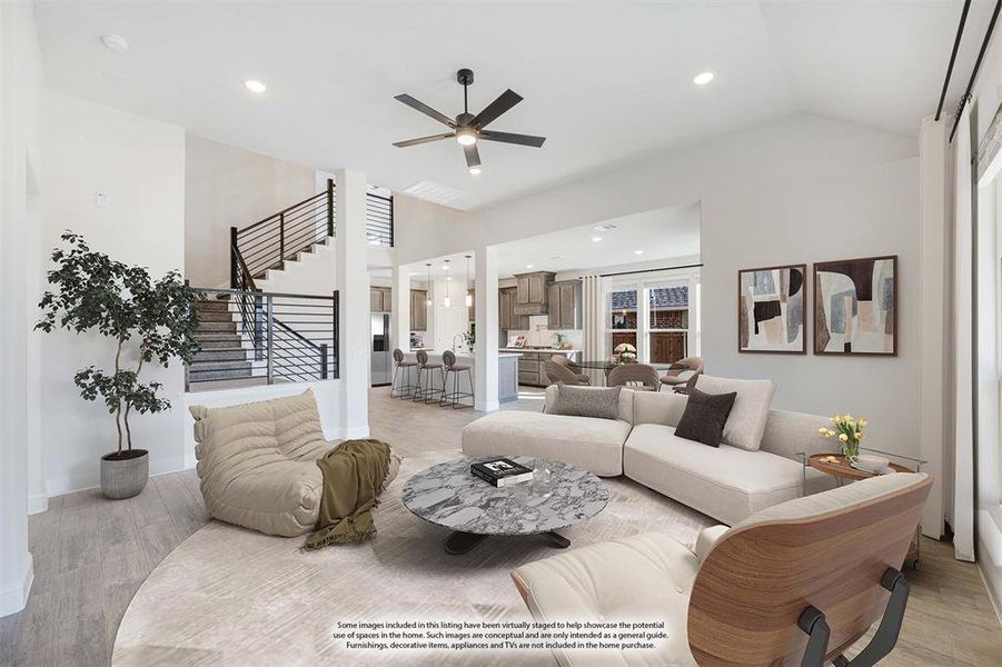 Furnished interior view inside a new home in Hampton Park, Glenn Heights (Image 11).