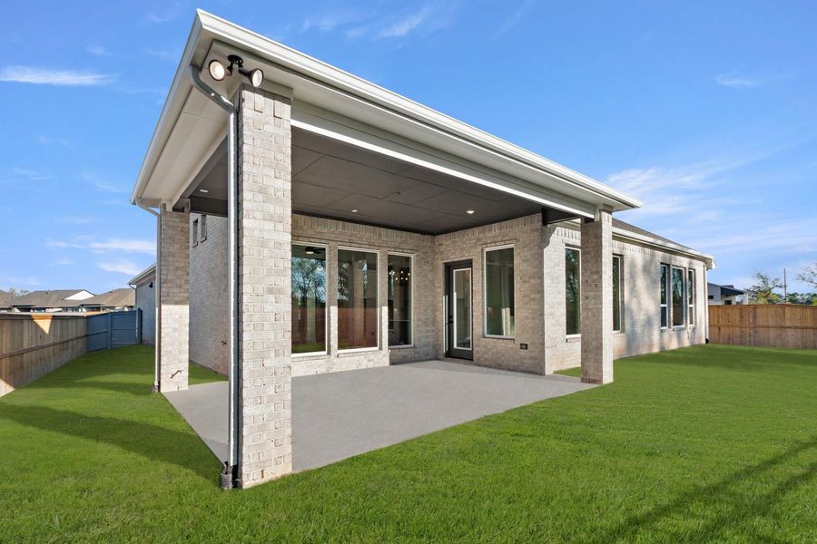 Exterior details and patio area of a home in Fulshear Lakes, Fulshear (Image 2). Exterior details and patio area of a home in Fulshear Lakes, Fulshear (Image 2).
