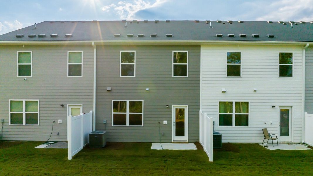 Exterior details and patio area of a home in Young's Crossing, Stone Mountain (Image 2). Exterior details and patio area of a home in Young's Crossing, Stone Mountain (Image 2).