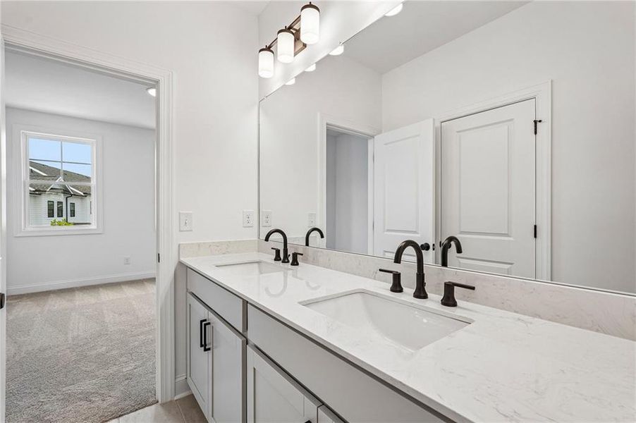Furnished interior view inside a new home in Millcroft Townhomes, Buford (Image 18).