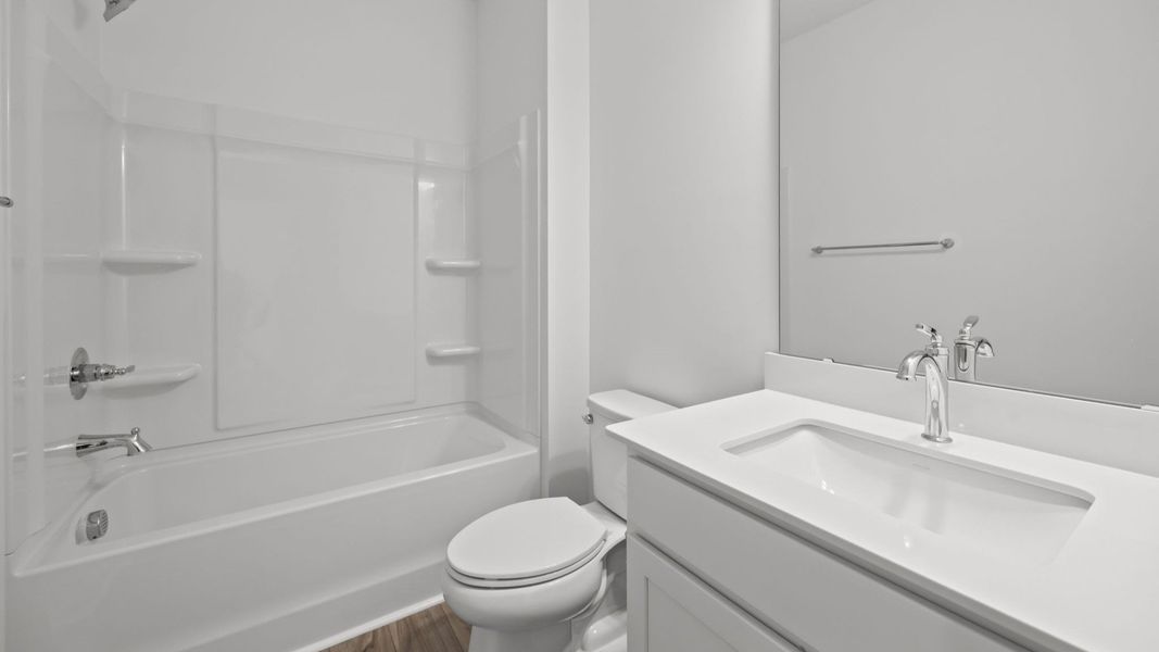 The Burton Plan by DRB homes at Lakeside Glen, in York SC -bathroom