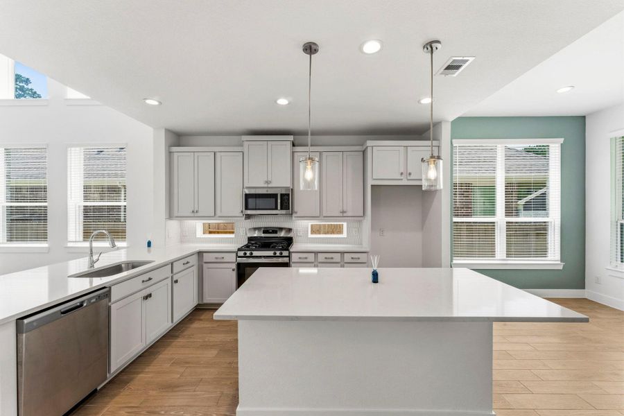 Counter and cabinet space galore