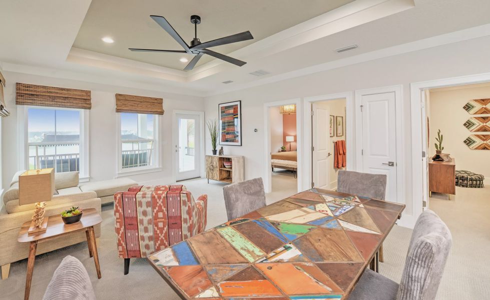 Furnished interior view inside a new home in Seven Pines, Jacksonville (Image 29). Furnished interior view inside a new home in Seven Pines, Jacksonville (Image 29).