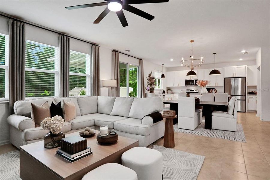 Furnished interior view inside a new home in , Palm Coast (Image 23). Furnished interior view inside a new home in , Palm Coast (Image 23).