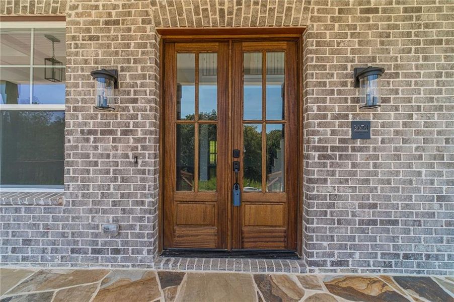 Front exterior of a new home in , Dacula, GA, highlighting curb appeal (Image 29).