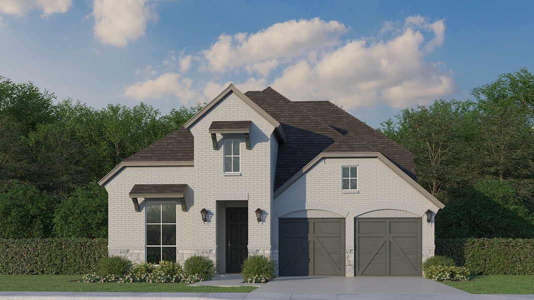 Plan 1118 Elevation F w/ Stone