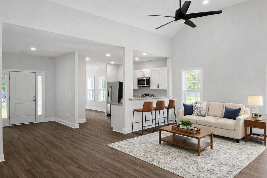 Furnished interior view inside a new home in , St. Stephen (Image 6).