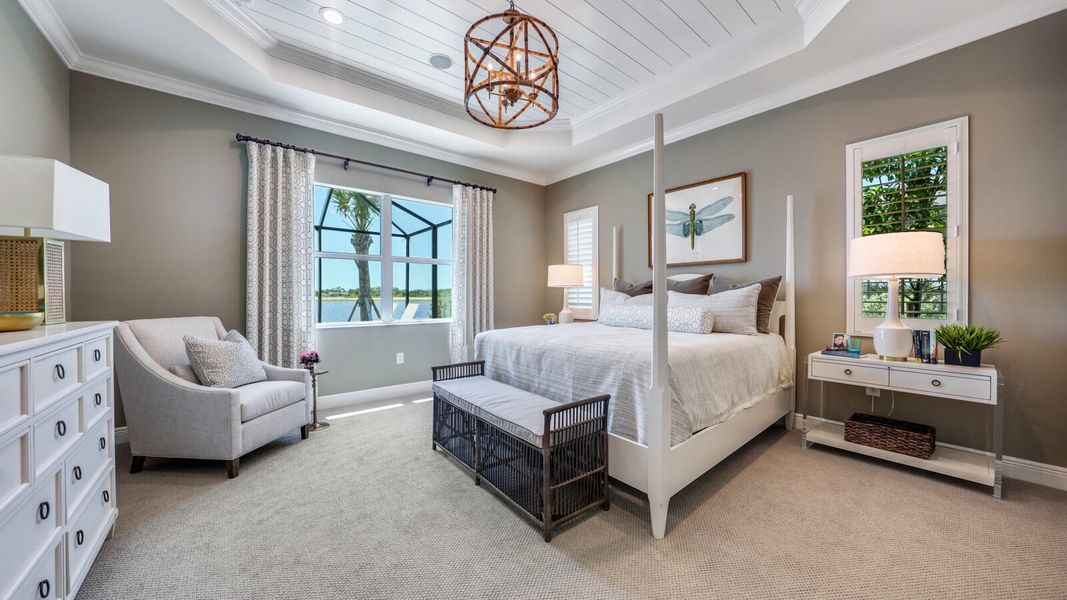 Representative furnished interior of a home built from the Bright Meadow 2 by Neal Communities in Vistera of Venice, Venice (Image 18).