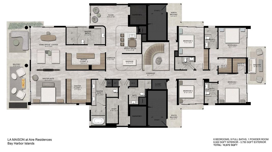2D floor plan layout of this home in , Bay Harbor Islands, FL (Image 6). 2D floor plan layout of this home in , Bay Harbor Islands, FL (Image 6).