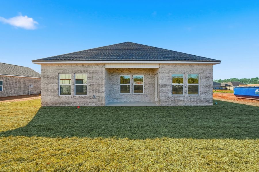 Exterior details and patio area of a home in Southern Day Chateau, Baker (Image 21).