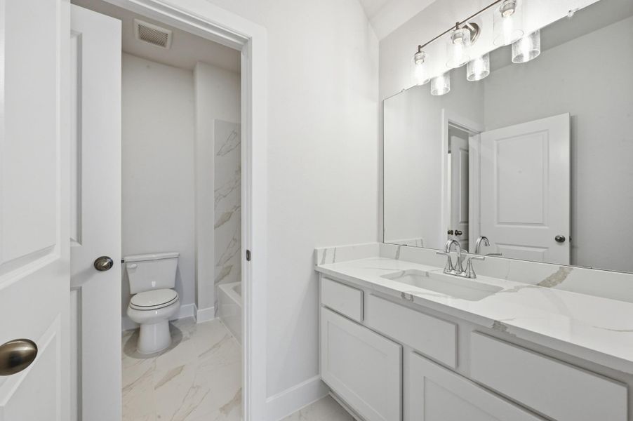 Furnished interior view inside a new home in Provence, Austin (Image 13).