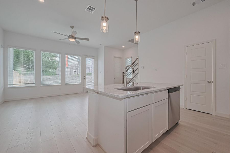 Furnished interior view inside a new home in Regents Court, Houston (Image 5). Furnished interior view inside a new home in Regents Court, Houston (Image 5).