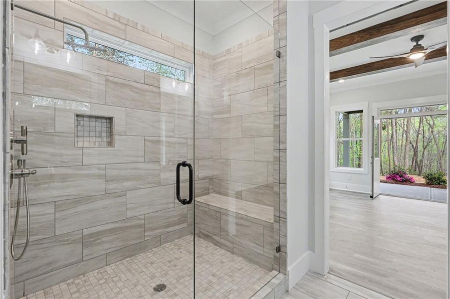 Close-up of interior finishes inside a home in , Clarkesville (Image 18).