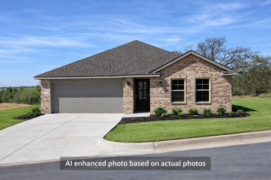 Front exterior of a new home in , Graham, TX, highlighting curb appeal (Image 1). Front exterior of a new home in , Graham, TX, highlighting curb appeal (Image 1).