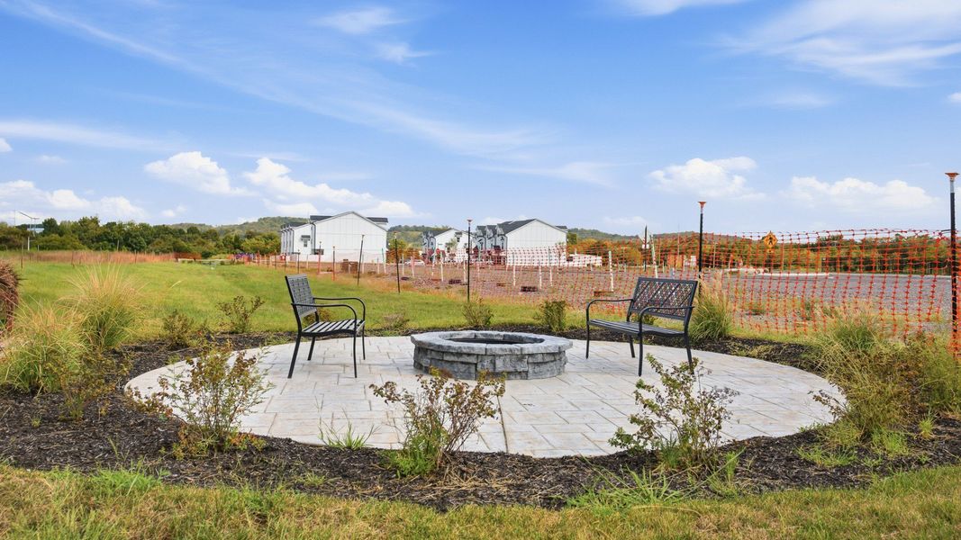 Convenient community fireplace