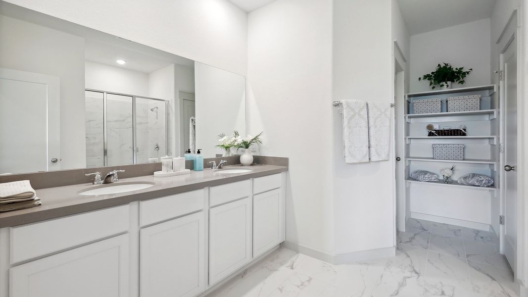 Representative furnished interior of a home built from the Latitude by DRB Homes in Bel Air Village, Sherman (Image 12).