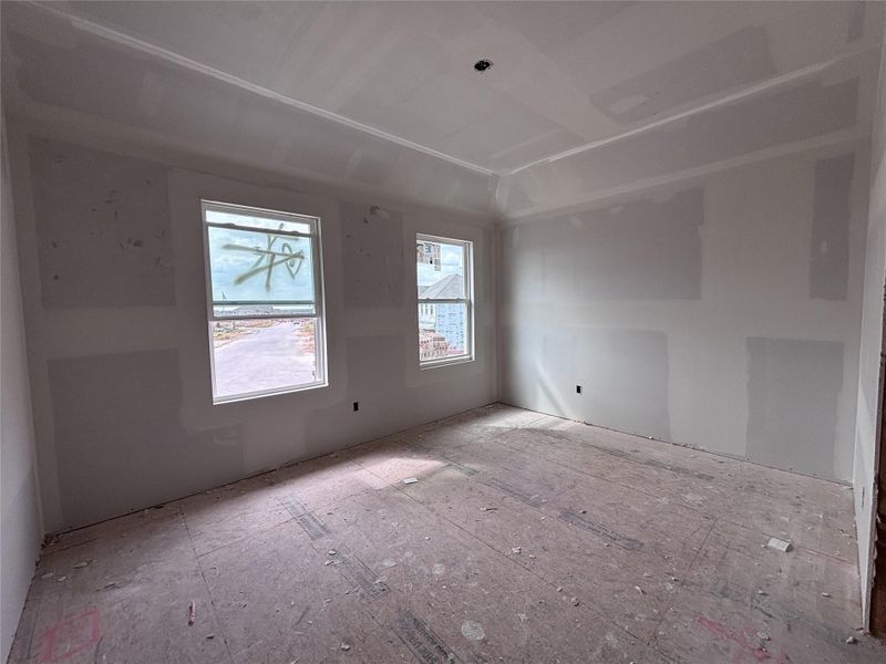 In-progress construction of a new home in The Colony 45s, Bastrop, TX (Image 28).